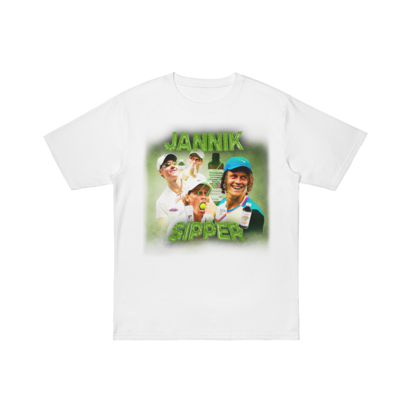 JANNIK SIPPER TEE WHITE