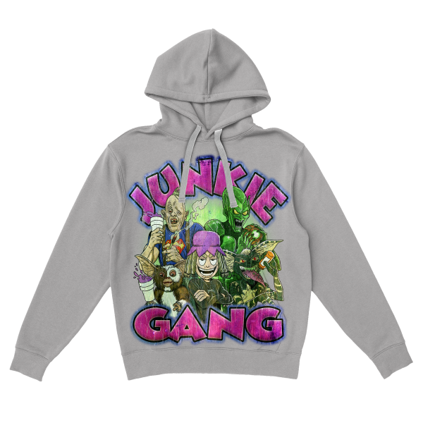 JUNKIE GANG HOODIE GREY
