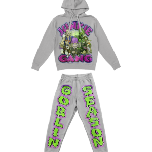 COMBO PANTS + HOODIE JUNKIE GANG GREY