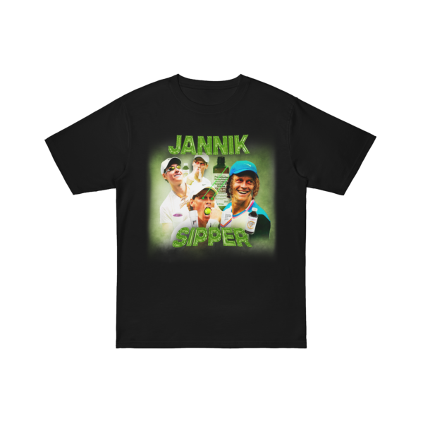 JANNIK SIPPER TEE BLACK