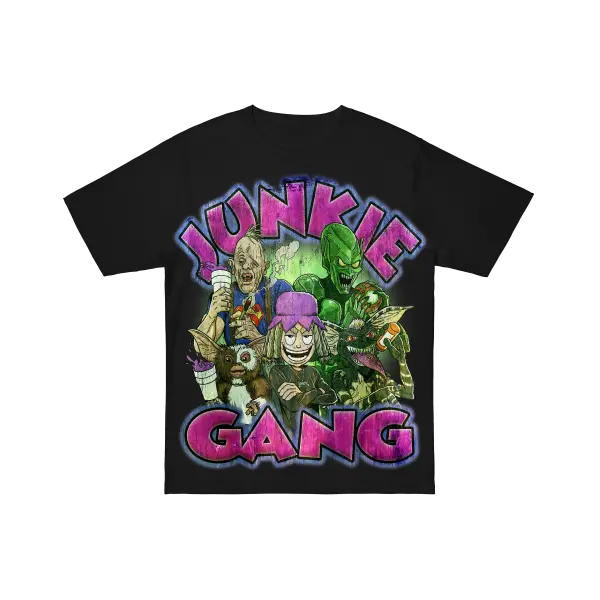 JUNKIE GANG TEE BLACK