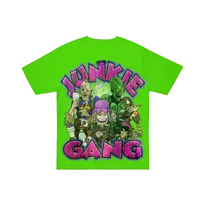 JUNKIE GANG TEE GREEN