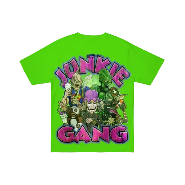 JUNKIE GANG TEE GREEN